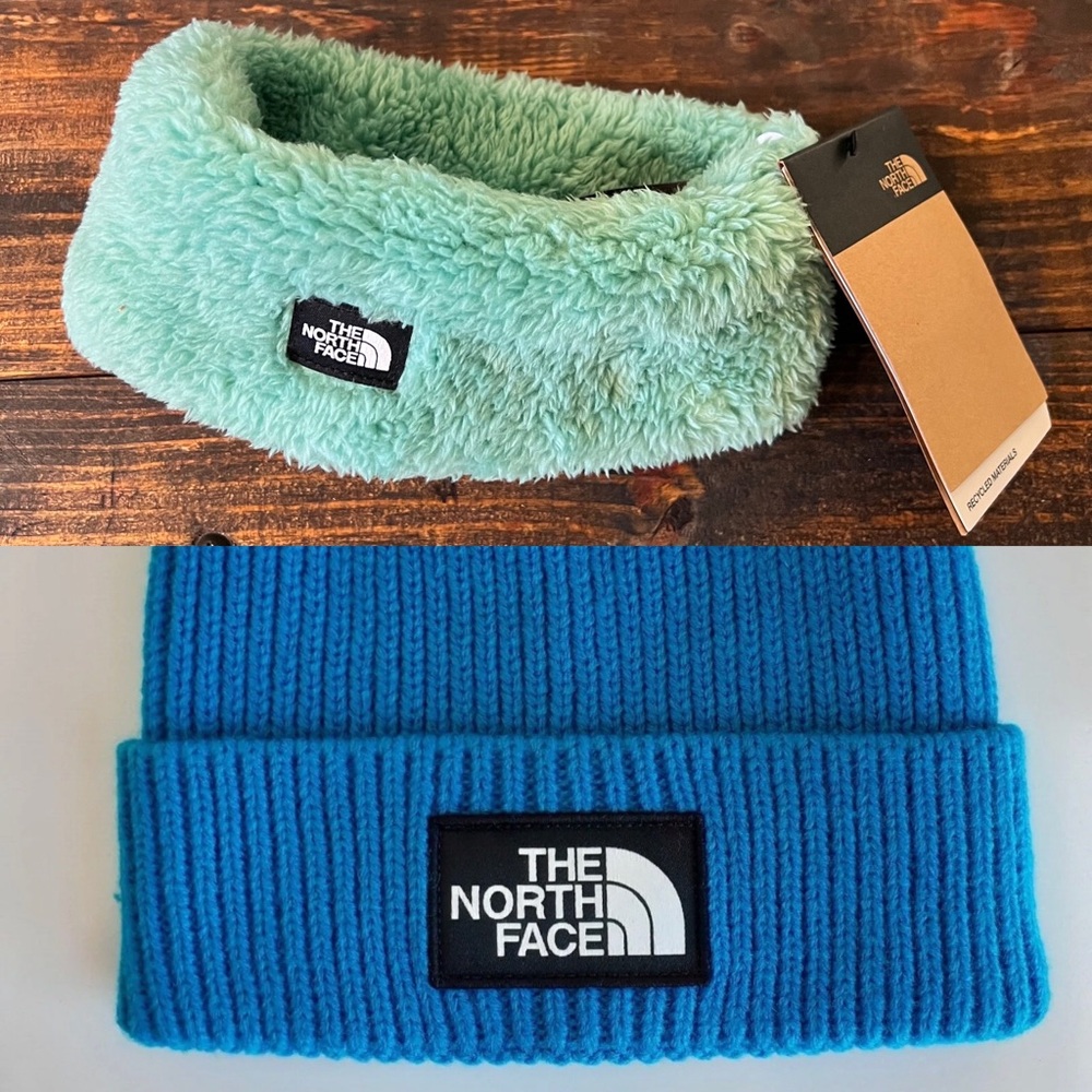 Youth The North Face Hat and Ear warmer bundle